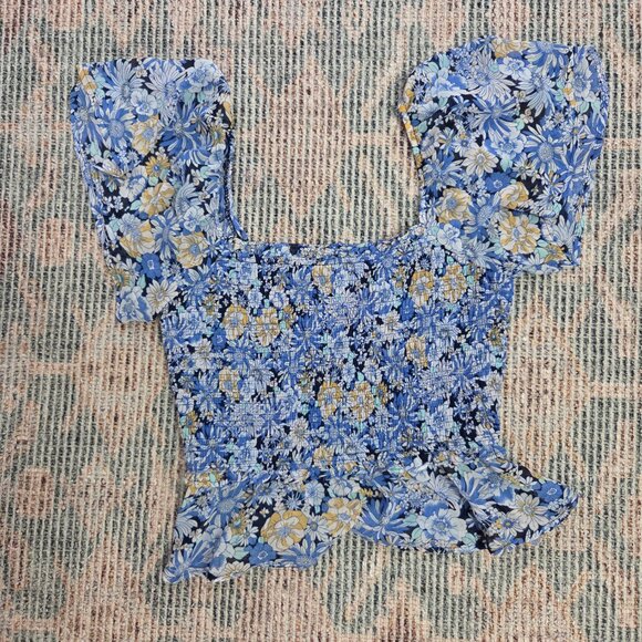 ASTR the Label Floral Peplum Top, size S - Picture 2 of 5